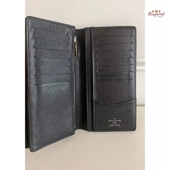 Authentic Louis Vuitton Damier Graphite Coated Canvas Leather Brazza Wallet 2012 - Picture 13 of 14